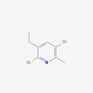 2,5-Dibromo-3-ethyl-6-methylpyridine