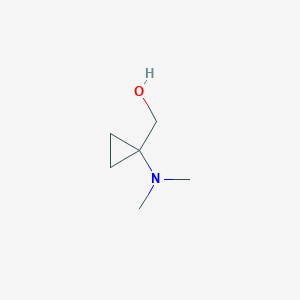 molecular formula C6H13NO B3264185 [1-(Dimethylamino)cyclopropyl]methanol CAS No. 387845-10-5