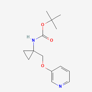 tert-Butyl (1-((pyridin-3-yloxy)methyl)cyclopropyl)carbamate
