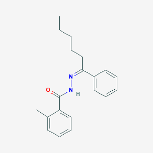 2-methyl-N'-(1-phenylhexylidene)benzohydrazide