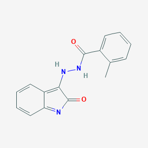 2-methyl-N'-(2-oxoindol-3-yl)benzohydrazide