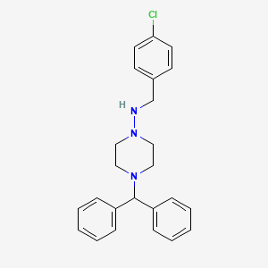 4-Benzhydryl-N-(4-chlorobenzyl)piperazin-1-amine