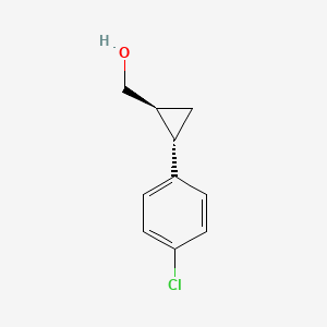 molecular formula C10H11ClO B3264270 [(1S,2S)-2-(4-氯苯基)环丙基]甲醇 CAS No. 388631-88-7