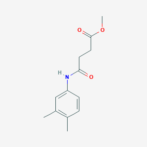 molecular formula C13H17NO3 B326428 Methyl 4-(3,4-dimethylanilino)-4-oxobutanoate 