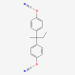 [4-[2-(4-Cyanatophenyl)butan-2-yl]phenyl] cyanate