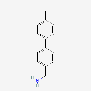 [4-(4-Methylphenyl)phenyl]methanamine