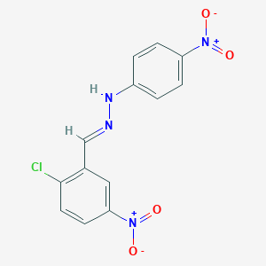 2-Chloro-5-nitrobenzaldehyde {4-nitrophenyl}hydrazone