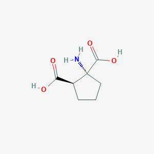 molecular formula C7H11NO4 B3264335 1-Aminocyclopentane-cis-1,2-dicarboxylic acid CAS No. 39026-64-7