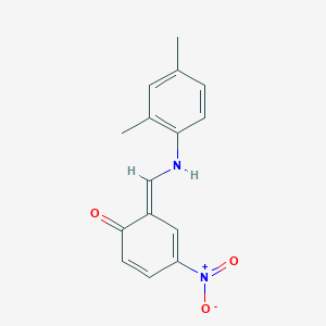 (6E)-6-[(2,4-dimethylanilino)methylidene]-4-nitrocyclohexa-2,4-dien-1-one