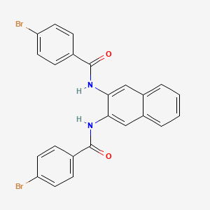4-bromo-N-[3-[(4-bromobenzoyl)amino]naphthalen-2-yl]benzamide