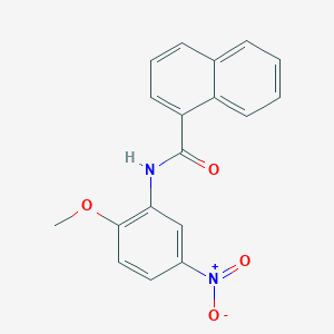 molecular formula C18H14N2O4 B3264423 N-(2-methoxy-5-nitrophenyl)naphthalene-1-carboxamide CAS No. 391228-71-0