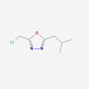 2-(Chloromethyl)-5-(2-methylpropyl)-1,3,4-oxadiazole