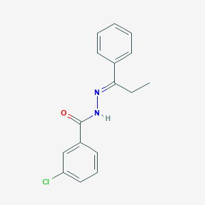 3-chloro-N'-(1-phenylpropylidene)benzohydrazide