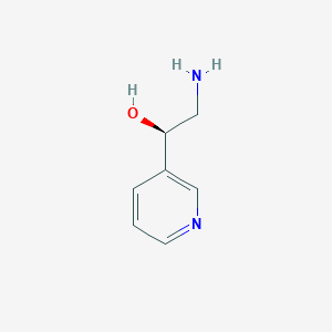 molecular formula C7H10N2O B3264467 (R)-2-amino-1-(pyridin-3-yl)ethanol CAS No. 391906-13-1