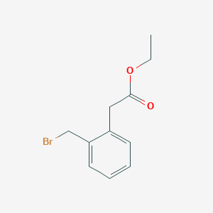 molecular formula C11H13BrO2 B3264469 Ethyl o-bromomethylphenylacetate CAS No. 39191-76-9