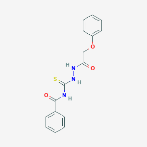 N-[[(2-phenoxyacetyl)amino]carbamothioyl]benzamide