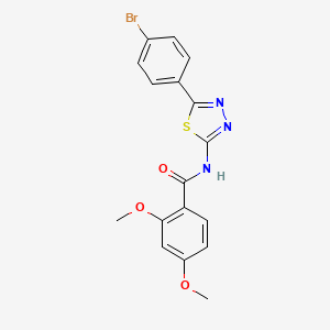 N-(5-(4-bromophenyl)-1,3,4-thiadiazol-2-yl)-2,4-dimethoxybenzamide