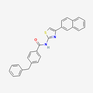 molecular formula C27H20N2OS B3264512 4-benzyl-N-(4-naphthalen-2-yl-1,3-thiazol-2-yl)benzamide CAS No. 392248-30-5