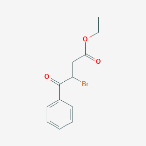 molecular formula C12H13BrO3 B3264523 Ethyl 3-benzoyl-3-bromopropionate CAS No. 39225-30-4