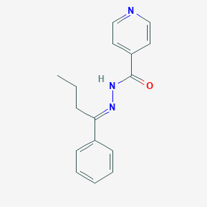 molecular formula C16H17N3O B326453 N'-(1-phenylbutylidene)isonicotinohydrazide 