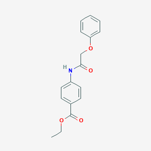 molecular formula C17H17NO4 B326454 Ethyl 4-[(phenoxyacetyl)amino]benzoate 
