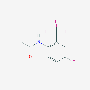 molecular formula C9H7F4NO B3264580 N-[4-氟-2-(三氟甲基)苯基]乙酰胺 CAS No. 393-23-7