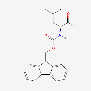 molecular formula C21H23NO3 B3264581 Fmoc-D-Leu-aldehyde CAS No. 393178-28-4
