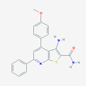 3-Amino-4-(4-methoxyphenyl)-6-phenylthieno[2,3-b]pyridine-2-carboxamide