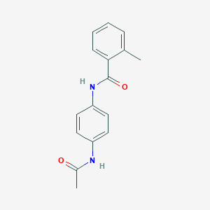 N-(4-acetamidophenyl)-2-methylbenzamide