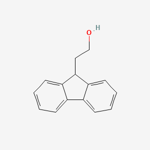 molecular formula C15H14O B3264667 2-(9H-fluoren-9-yl)ethanol CAS No. 3952-36-1