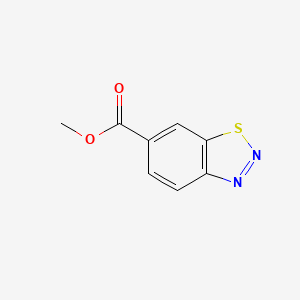 molecular formula C8H6N2O2S B3264693 Methyl 1,2,3-benzothiadiazole-6-carboxylate CAS No. 39588-43-7