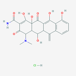 (4S,4aR,5S,5aR,12aR)-4-(dimethylamino)-1,5,10,11,12a-pentahydroxy-6-methylidene-3,12-dioxo-4,4a,5,5a-tetrahydrotetracene-2-carboxamide;hydrochloride