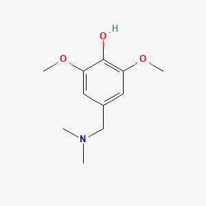 molecular formula C11H17NO3 B3264751 Phenol, 4-[(dimethylamino)methyl]-2,6-dimethoxy- CAS No. 39667-14-6