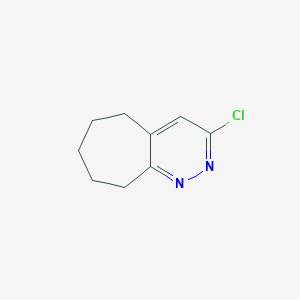 molecular formula C9H11ClN2 B3264778 3-chloro-5H,6H,7H,8H,9H-cyclohepta[c]pyridazine CAS No. 39715-70-3
