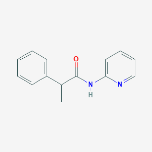 molecular formula C14H14N2O B326478 2-phenyl-N-pyridin-2-ylpropanamide 