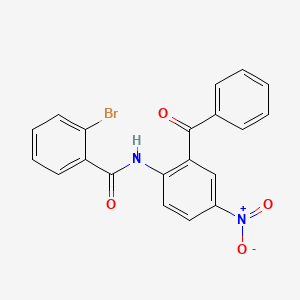 molecular formula C20H13BrN2O4 B3264794 N-(2-benzoyl-4-nitrophenyl)-2-bromobenzamide CAS No. 397278-08-9