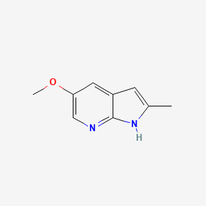 molecular formula C9H10N2O B3264828 1H-Pyrrolo[2,3-B]pyridine, 5-methoxy-2-methyl- CAS No. 397842-91-0