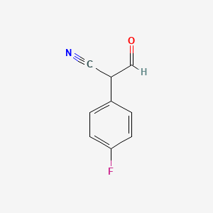 molecular formula C9H6FNO B3264847 2-(4-Fluorophenyl)-3-oxopropanenitrile CAS No. 398-42-5
