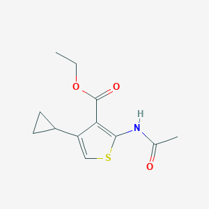 Ethyl 2-(acetylamino)-4-cyclopropyl-3-thiophenecarboxylate