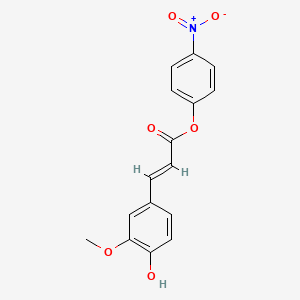 (4-nitrophenyl) (E)-3-(4-hydroxy-3-methoxyphenyl)prop-2-enoate