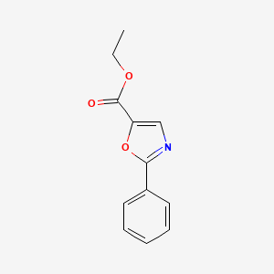 molecular formula C12H11NO3 B3264867 2-苯基恶唑-5-甲酸乙酯 CAS No. 39819-40-4