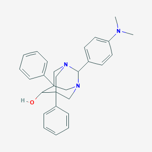 2-[4-(Dimethylamino)phenyl]-5,7-diphenyl-1,3-diazatricyclo[3.3.1.13,7]decan-6-ol