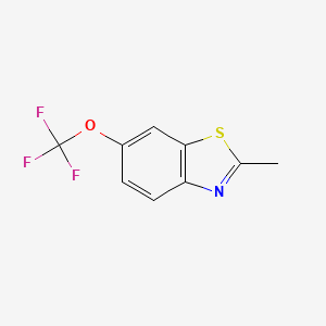 molecular formula C9H6F3NOS B3264892 2-Methyl-6-(trifluoromethoxy)benzo[d]thiazole CAS No. 399-20-2