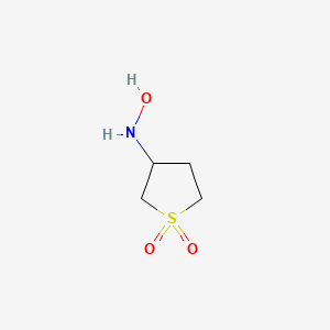 molecular formula C4H9NO3S B3264895 3-(羟氨基)四氢噻吩 1,1-二氧化物 CAS No. 399044-17-8