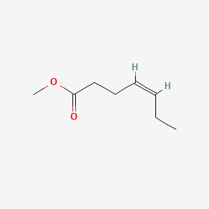 molecular formula C8H14O2 B3264901 (Z)-4-Heptenoic acid methyl ester CAS No. 39924-30-6