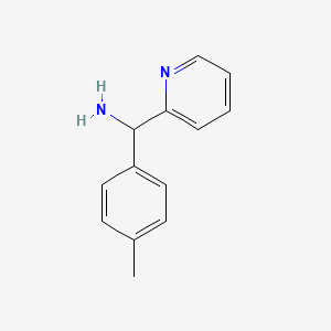 molecular formula C13H14N2 B3264913 (4-甲基苯基)(吡啶-2-基)甲胺 CAS No. 39930-13-7