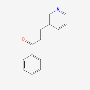 molecular formula C14H13NO B3264925 1-Phenyl-3-(pyridin-3-yl)propan-1-one CAS No. 39976-56-2