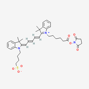 molecular formula C39H47N3O7S B3264930 Cy5 se(mono so3) CAS No. 400051-84-5