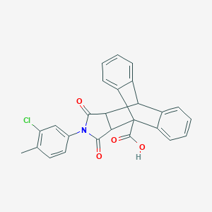 (15R)-13-(3-chloro-4-methylphenyl)-12,14-dioxo-10,11,12,13,14,15-hexahydro-9H-9,10-[3,4]epipyrroloanthracene-10-carboxylic acid