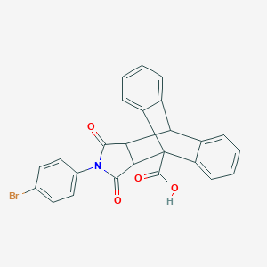 17-(4-Bromophenyl)-16,18-dioxo-17-azapentacyclo[6.6.5.02,7.09,14.015,19]nonadeca-2,4,6,9,11,13-hexaene-1-carboxylic acid